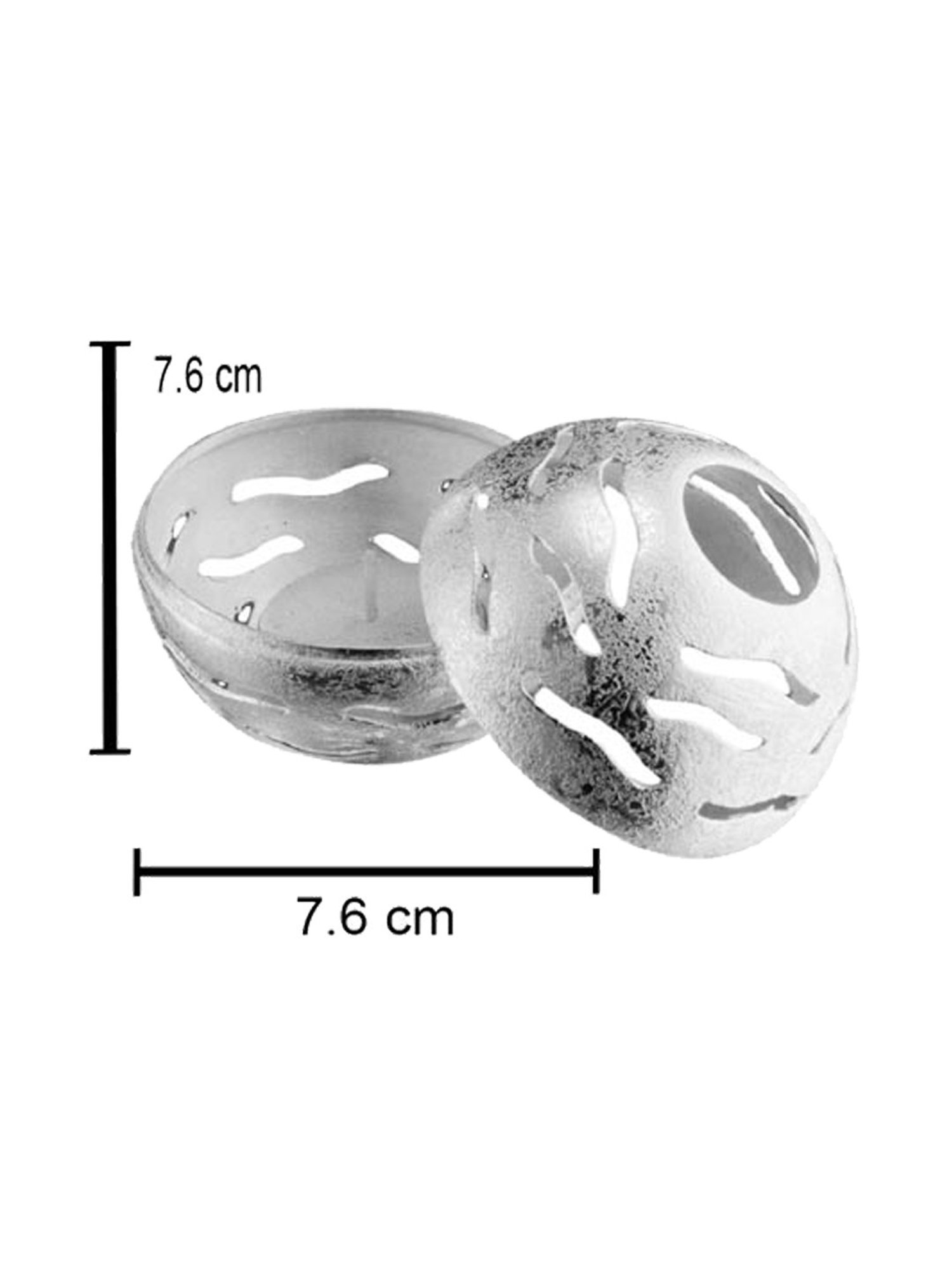 Episode Silver Plated Tealights Holder Waves - Small