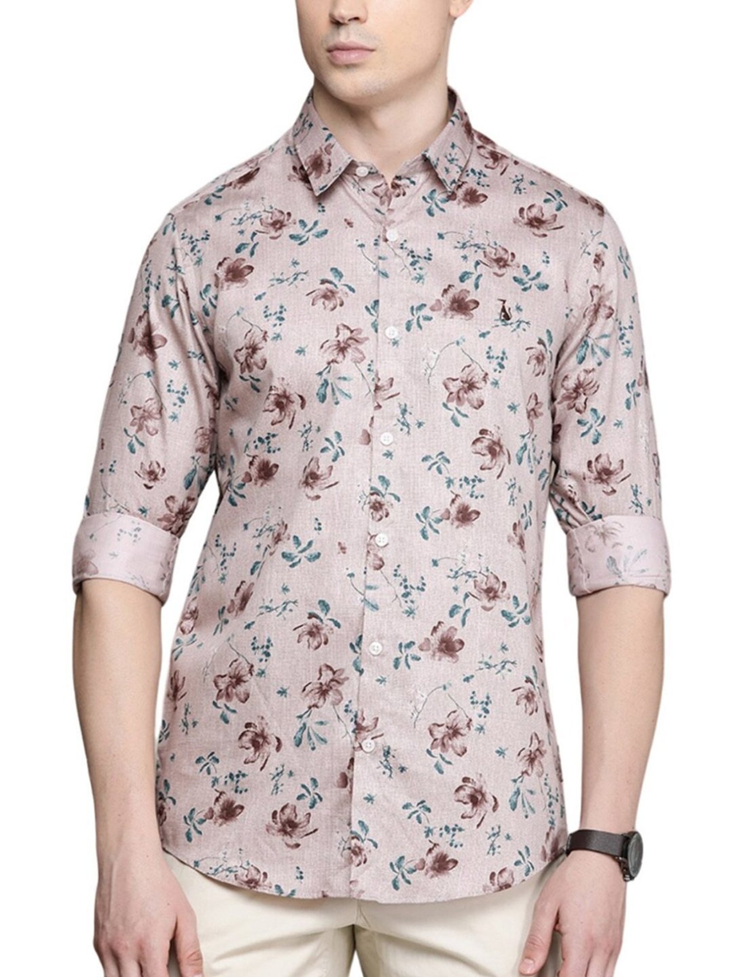 Simon Carter London Multi Floral Print Slim Fit Shirt
