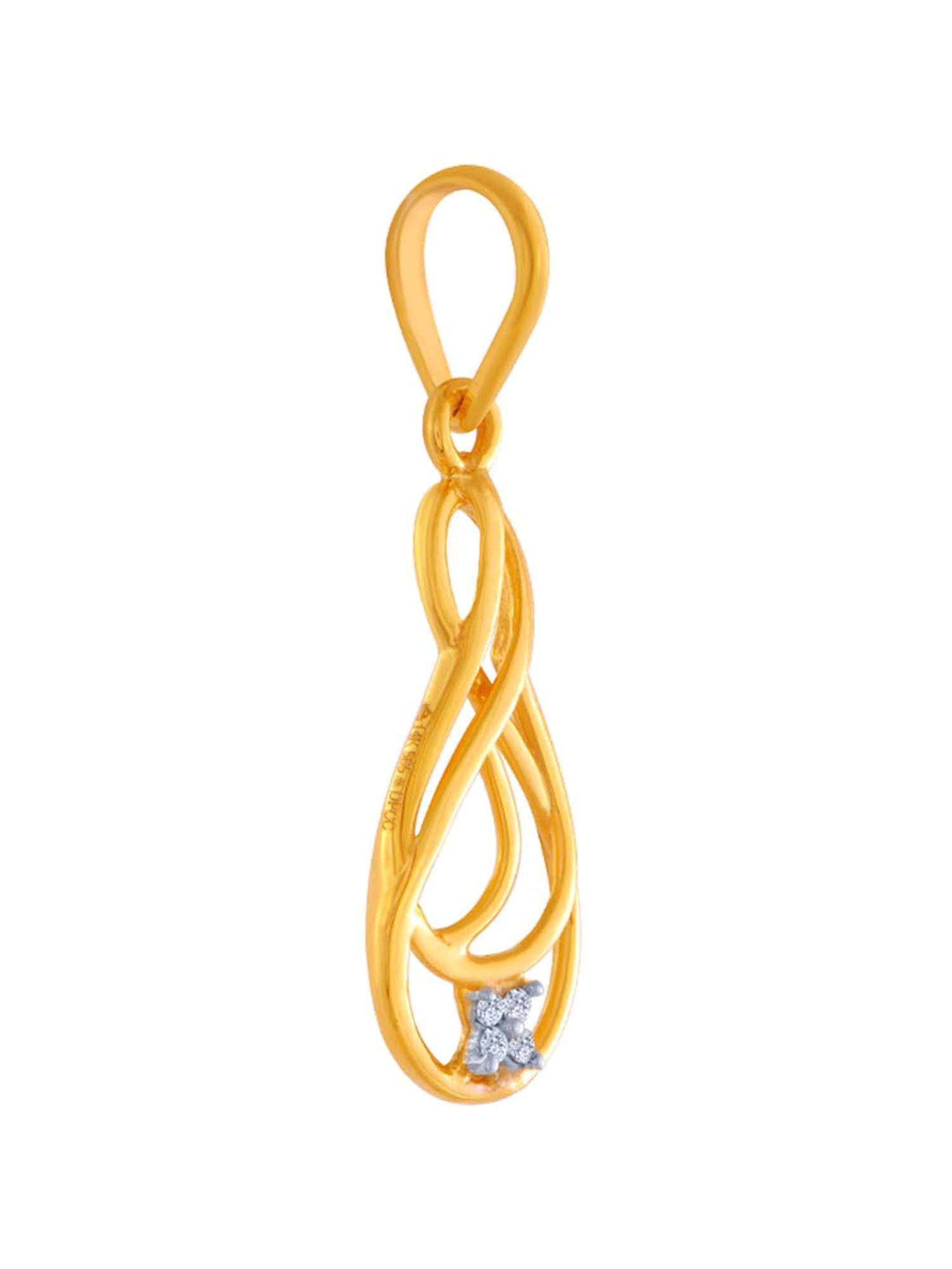 P.C. Chandra Jewellers 14 kt Gold Pendant without Chain