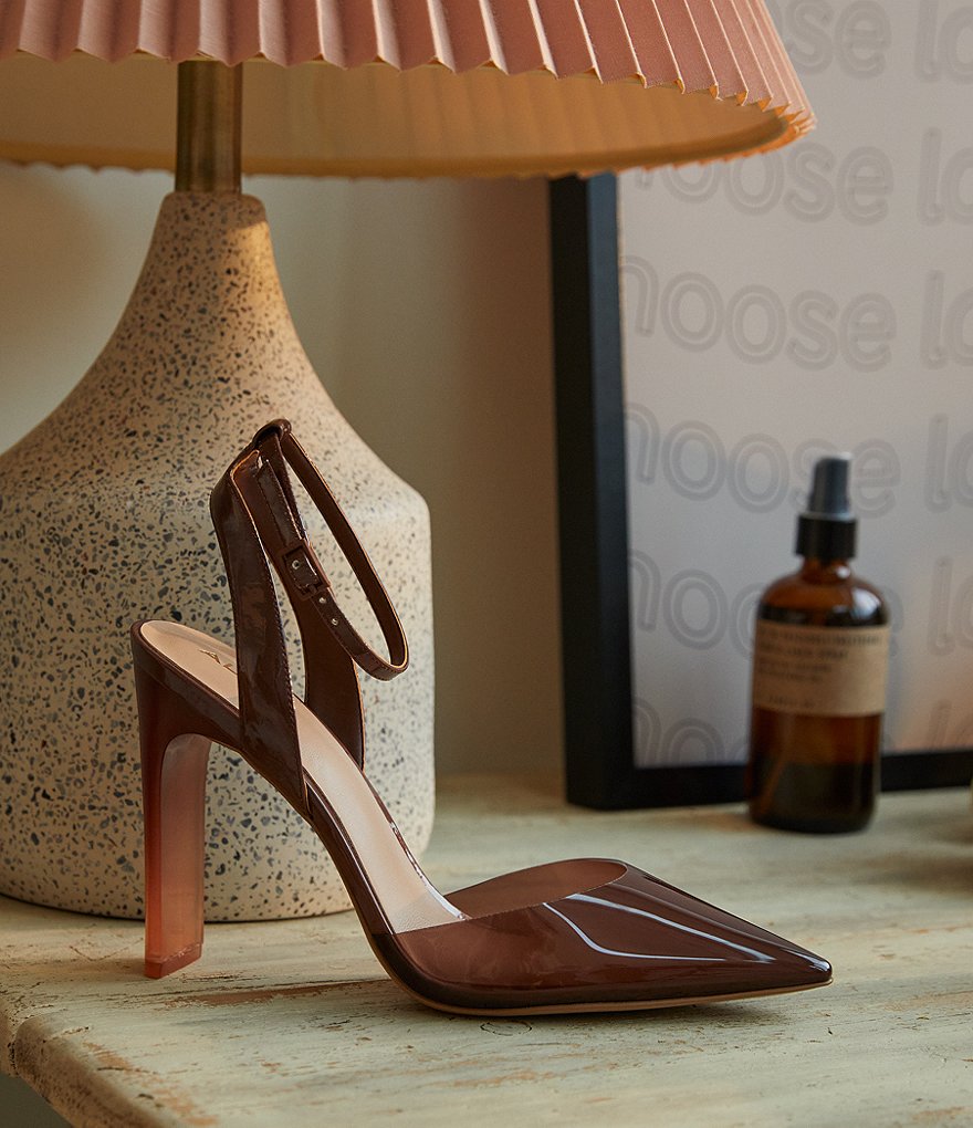 ALDO Aradda Clear Ankle Strap Pumps