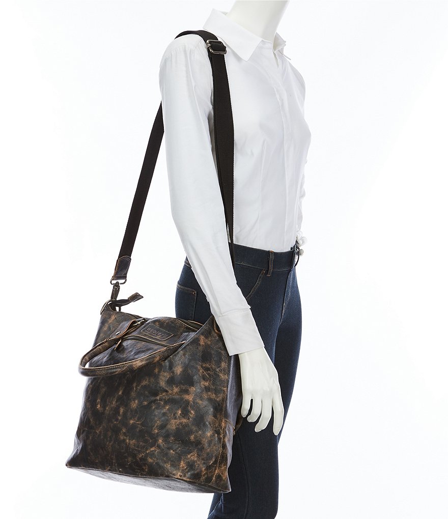 Bed Stu Big Fork Leather Handmade Tote Bag