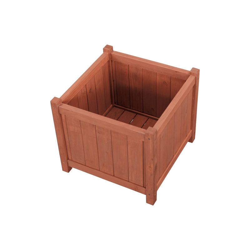 Square Planter Box - Brown - Leisure Season