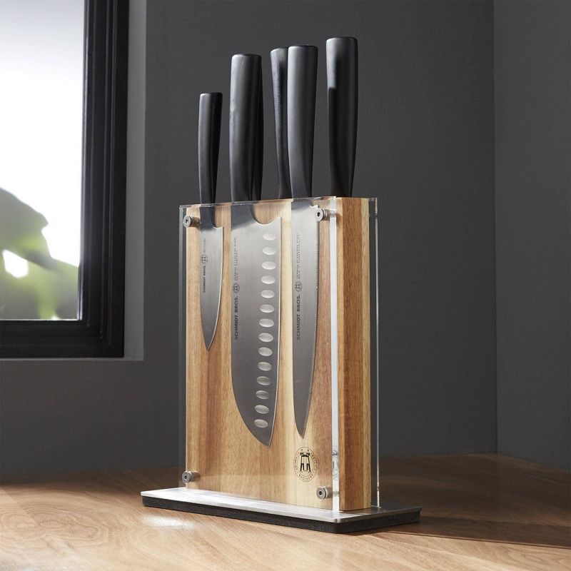 Schmidt Brothers Cutlery Carbon 6 7pc Knife Block Set