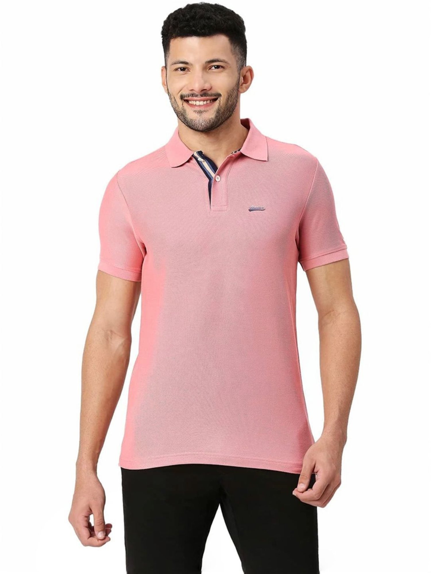 Basics Beige Muscle Fit Polo T-Shirt