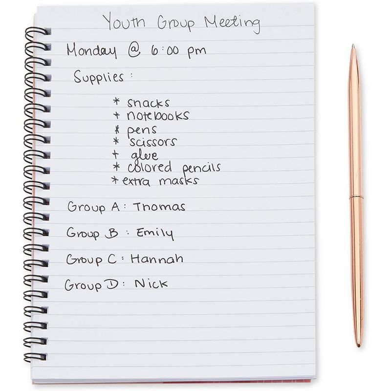 Faithful Finds 3-Pack Christian Inspirational Bible Quote Spiral Lined Notebook Journal (6 x 8 in, 110 Page)