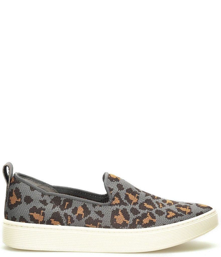 Sofft Somers Knit Leopard Slip On Sneakers