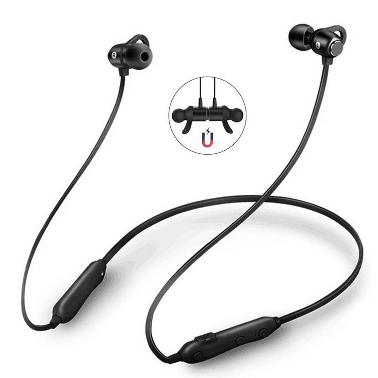 Bluetooth 5.0 Magnetic Wireless Sports Earphones W/Mic HD Stereo Sweatproof in Ear Earbuds Noise Cancelling Volume Control Present