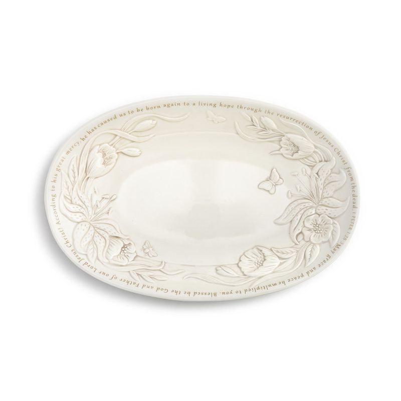DEMDACO Spring Serving Bowl White