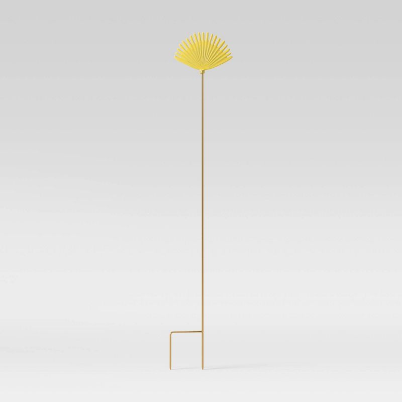35" Iron and Aluminum Garden Stake Yellow Leaf - Opalhouse™