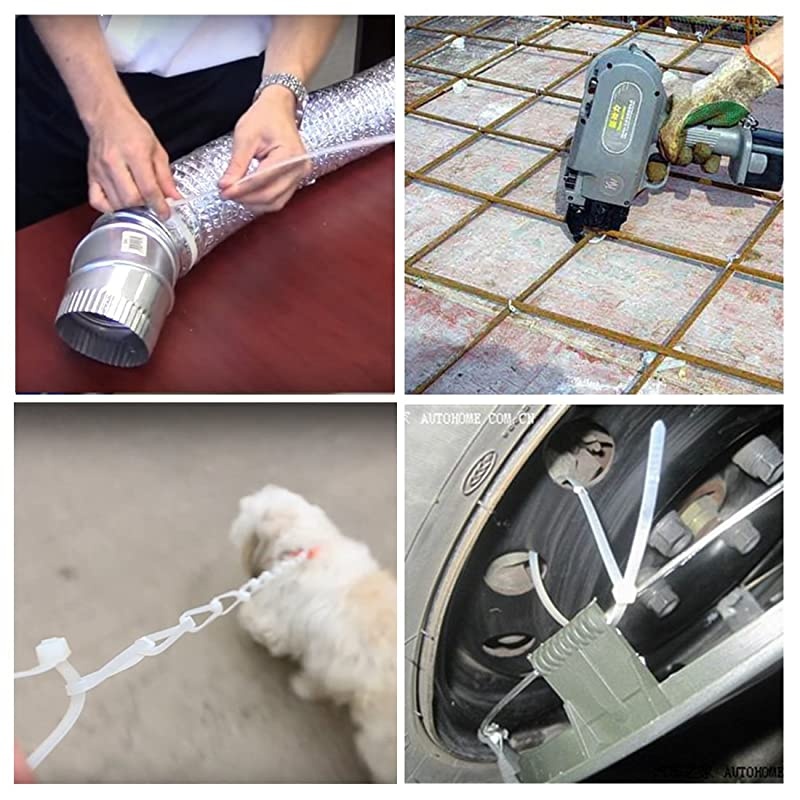 Wide 18 Inch Nylon Zip Cable Ties Clear Large 120LB Tensile StrengthHeavy Duty Industrial Durable Strong Cable Ties 50 Pack Indoor Outdoor Garden Ties Use18quot120LB White