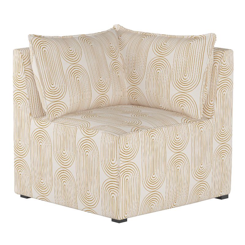 3pc French Seamed Sectional Oblong Mustard - Project 62™