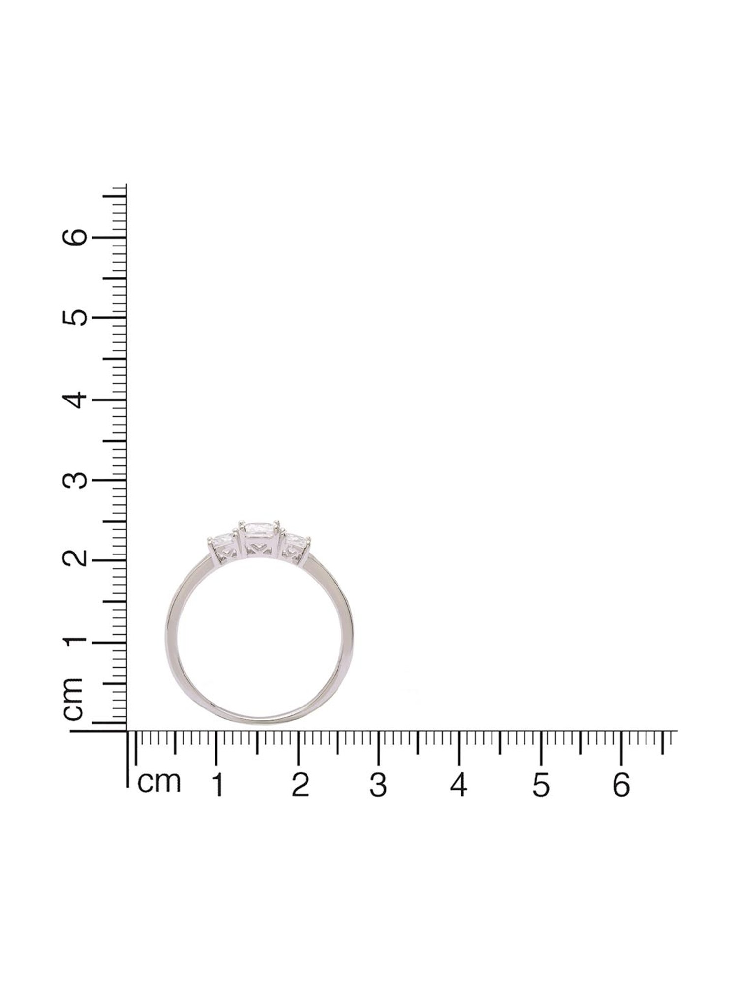 Anayra 92.5 Sterling Silver Sparkling Ring for Women