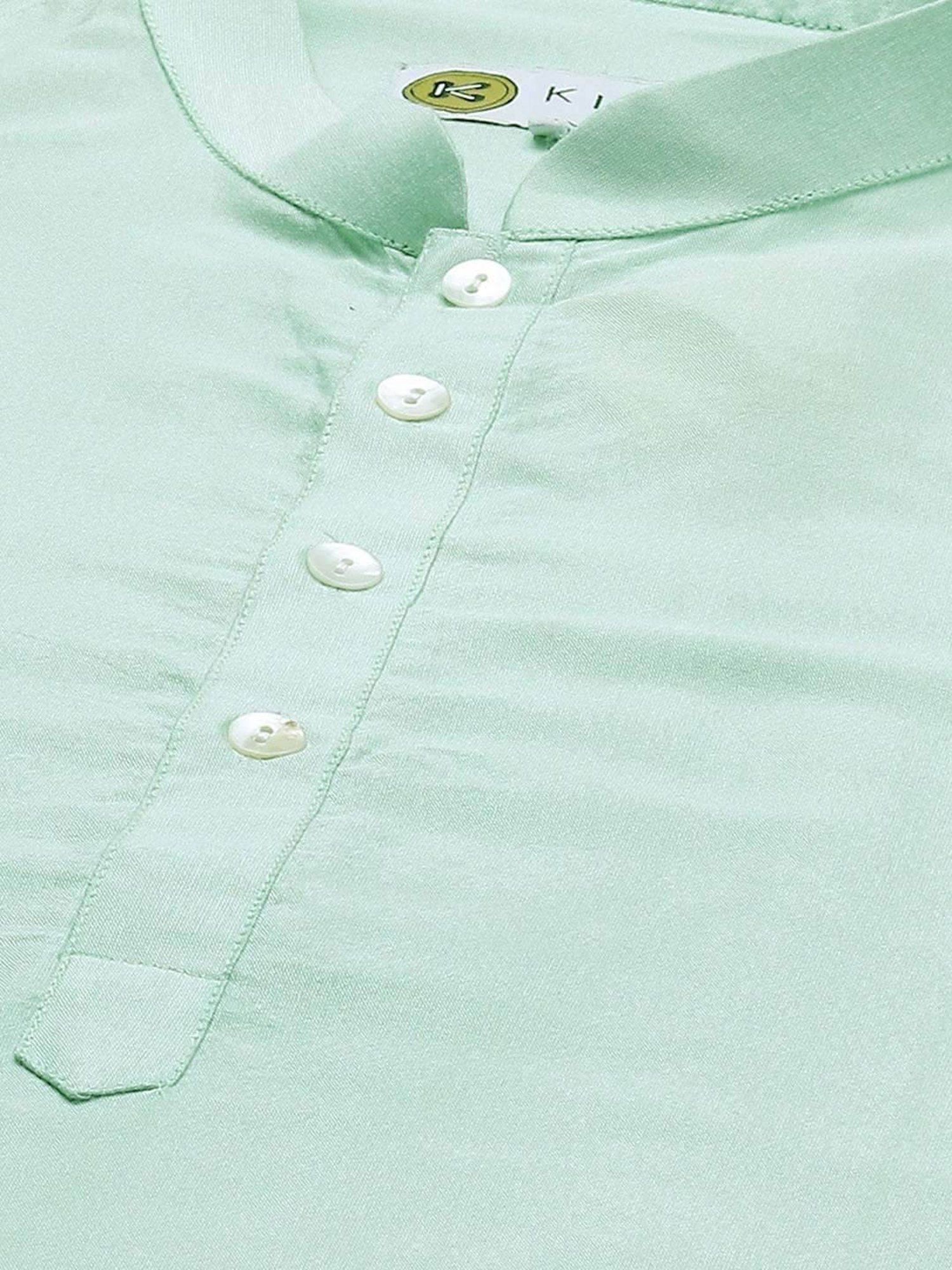 KISAH Sea Green Regular Fit Kurta Bottom Set