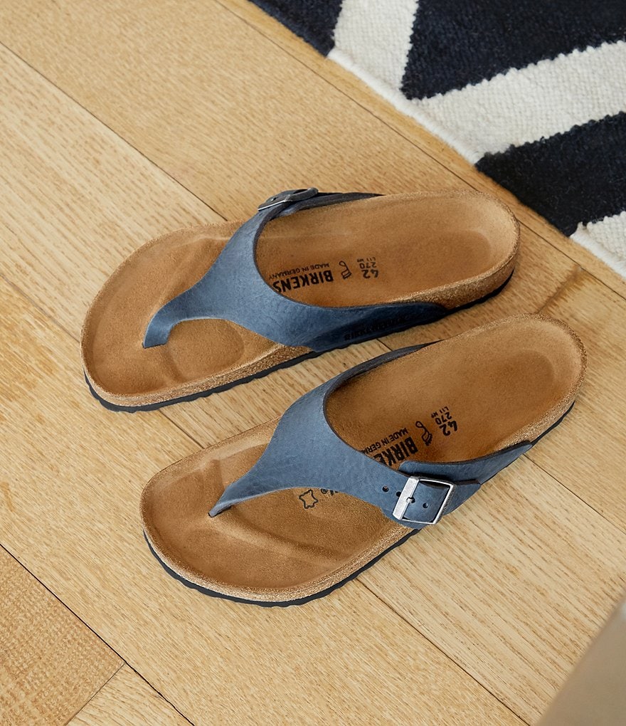 Birkenstock Men's Como Leather Thong Sandals