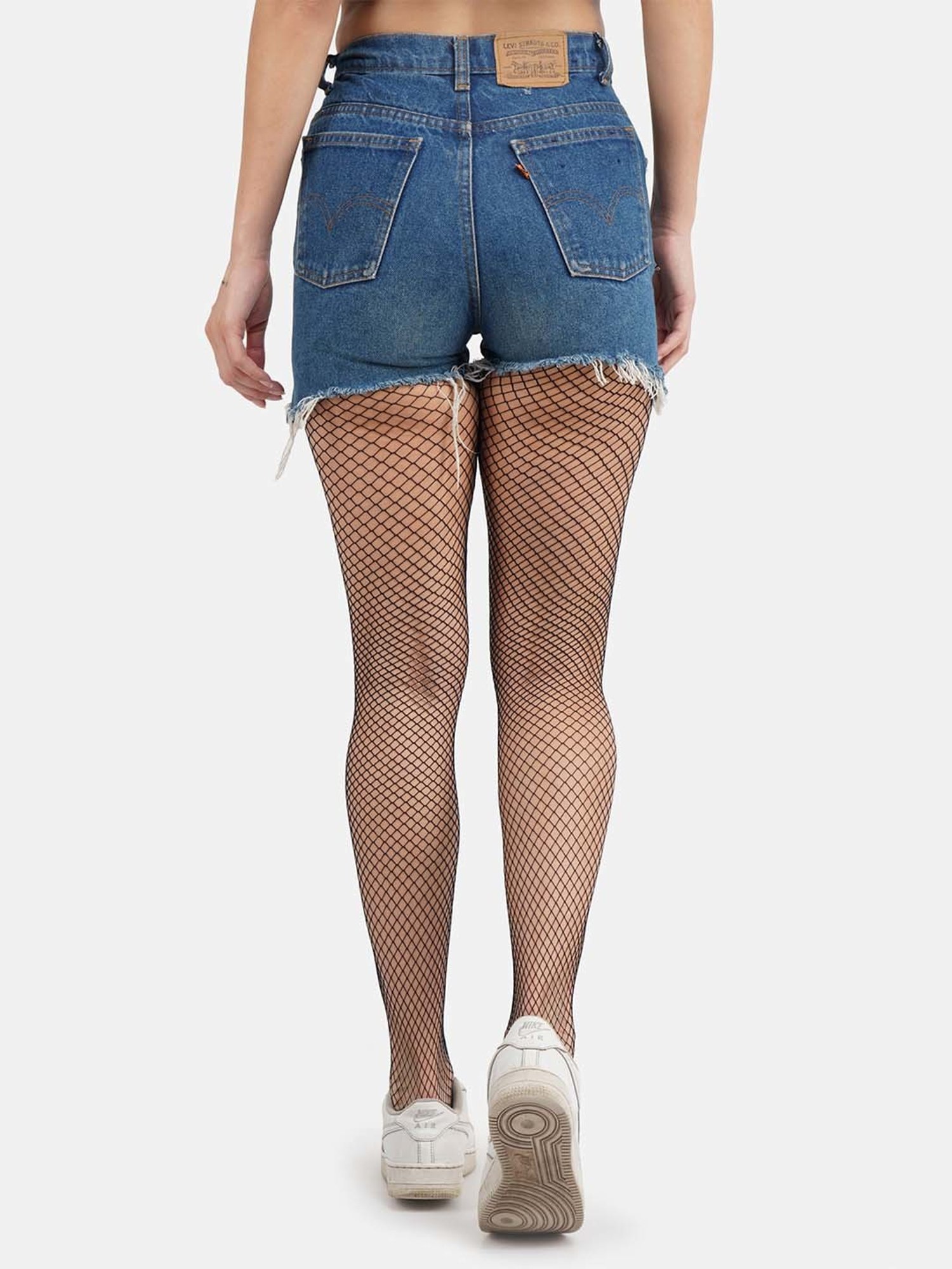 Secrets By ZeroKaata Beige & Black Plain Pantyhose Stockings - Pack Of 2