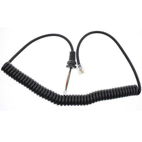 AOER Microphone Cable Cord for Yaesu Radio MH_36_B6J FT_90R FT_100 FT_100D FT_2600M FT_3000M FT_8000R FT_8100R