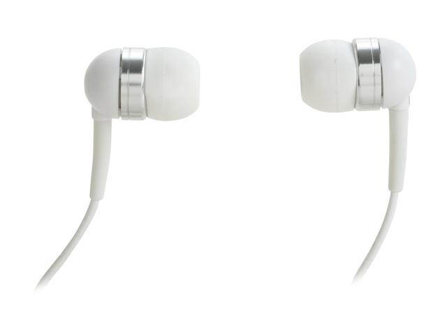 Fuji Labs Pearl White FJ-iPOD-E3220-WH Canal White Acoustic Isolation Silicone Earbuds for MP3 Players/iPod