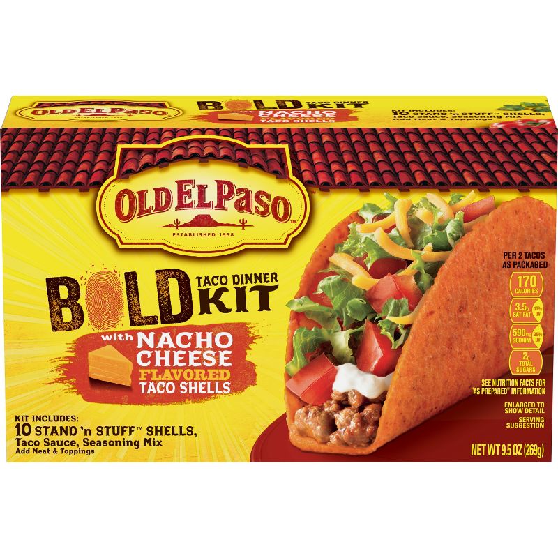 Old El Paso Bold Nacho Cheese Taco Dinner Kit - 9.5oz
