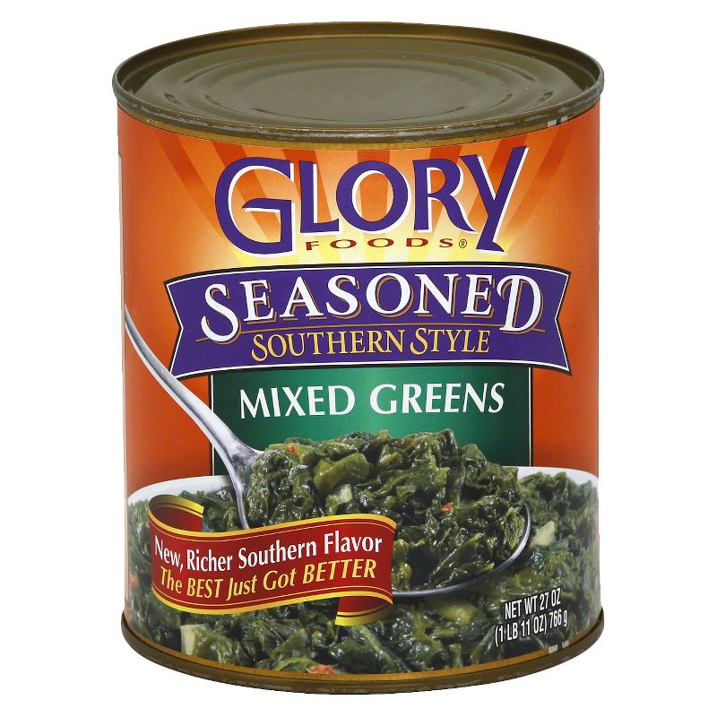 Glory Foods Seasoned Southern Style Mixed Greens 27oz