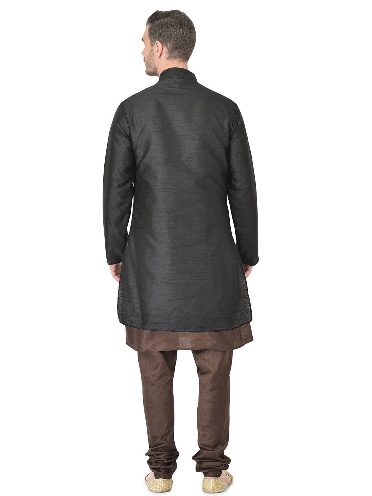 SG RAJASAHAB Multi Regular Fit Self Pattern Kurta Set