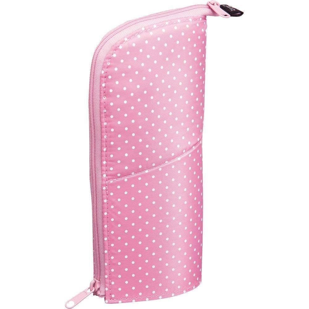 KOKUYO NEO CRITZ Pen Case (Regular, Pink Dot x Pink)