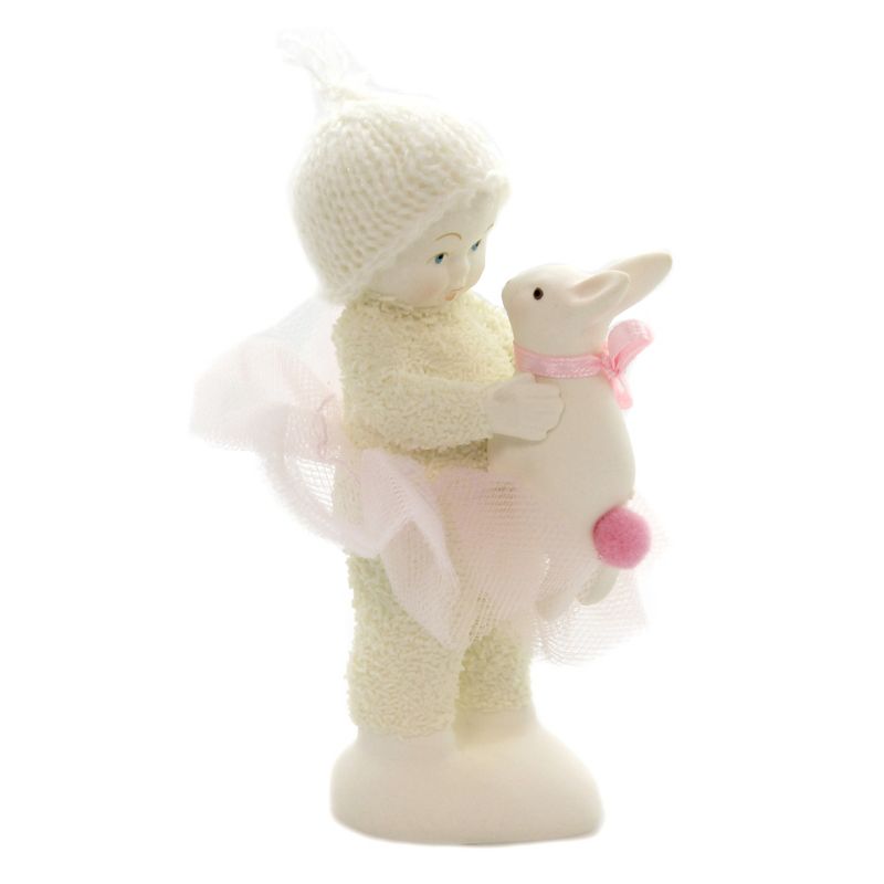 Dept 56 Snowbabies 4.75" A Bunny To Love Easter Pom Pom Tail  -  Decorative Figurines