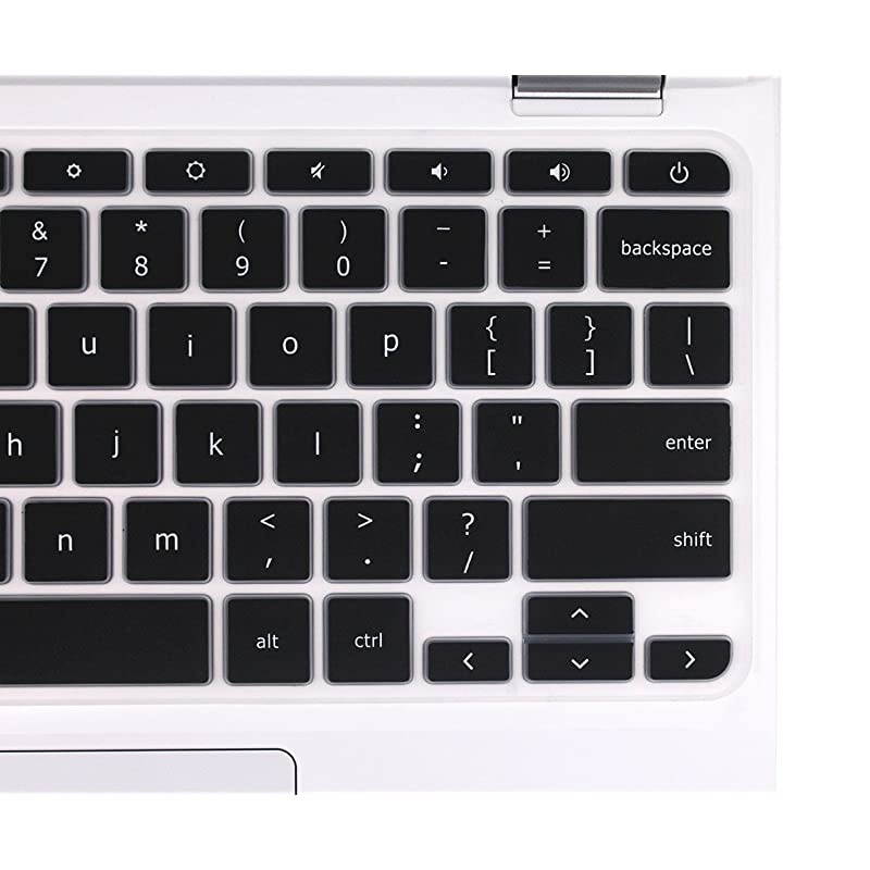 Keyboard Cover Skin for Acer Chromebook R11 CB3-131 CB5-132T/Acer Premium R11 Convertible/Acer Chromebook R13 CB5-312/Acer Chromebook 14 CB3-431 CP5-471/Acer Chromebook 15 CB3-531/532 (Black)