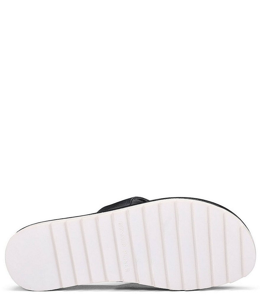 Donald Pliner Lylaa Leather Platform Thong Slide Sandals