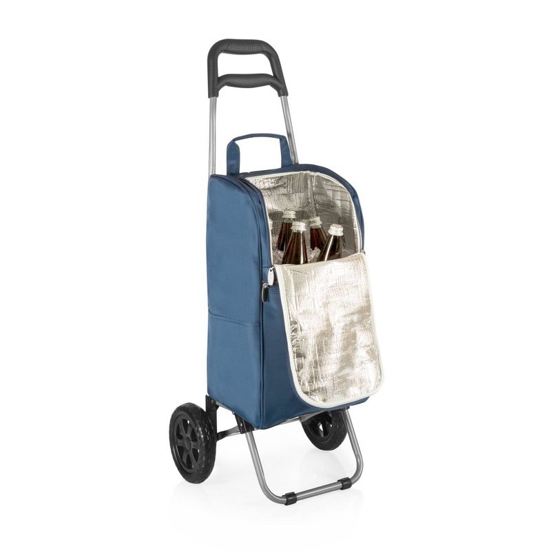 Picnic Time Cart 18qt Cooler with Trolley - Navy