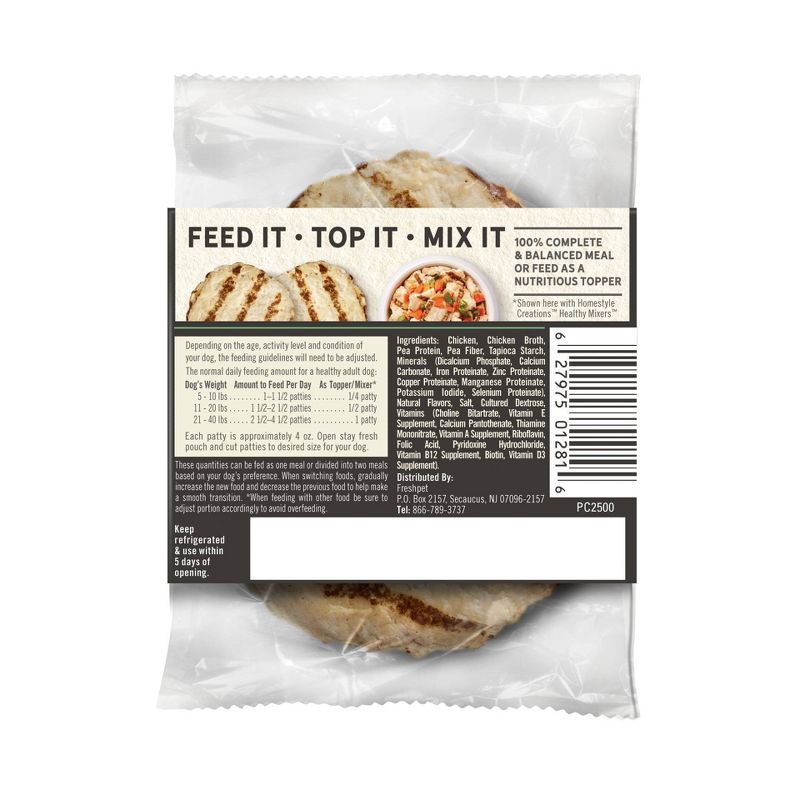 Freshpet Homestyle Creations Chicken Patties Wet Dog Food - 2pk