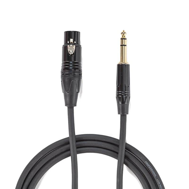 XLR Female to TRS 6ft 183m  XLR Jack to 14 635mm TRS Male Plug Balanced Cable for Mic Speaker PA