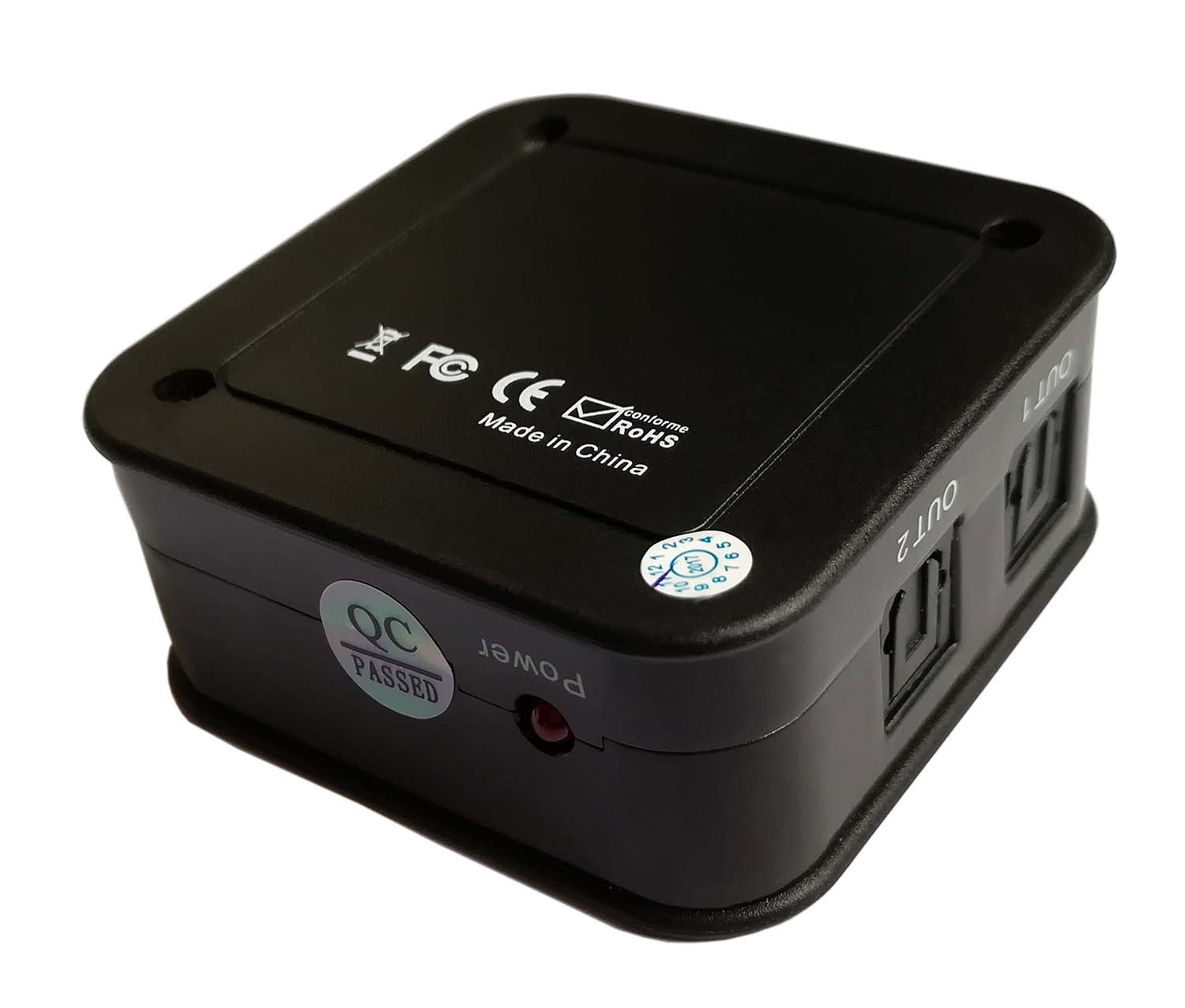 3 Port Digital Optical Splitter, SPDIF TOSLINK Digital Optical Audio Splitter 1 in 3 Out Support LPCM2.0 Doldy Digital & DTS 5.1