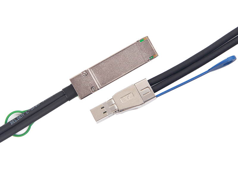 External Mini-SAS HD (SFF-8644) to Mini-SAS 26-pin (SFF-8088) Hybrid Cable, 1-Meter(3.3ft)