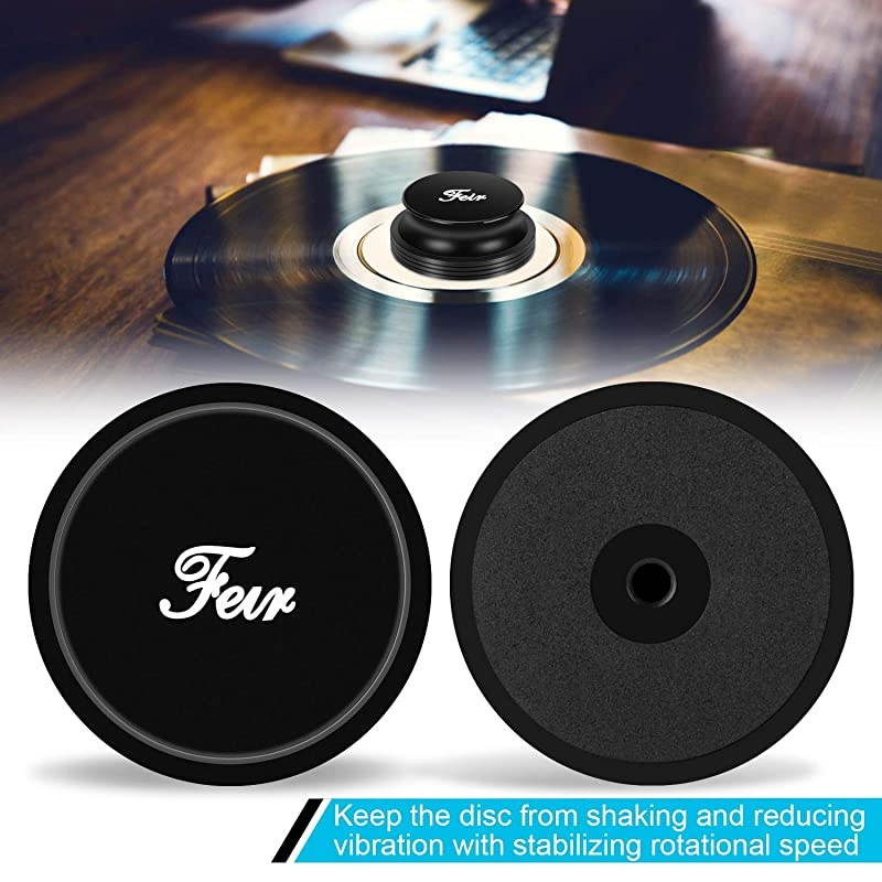 Weight Stabilizer Turntable Clamp - 14oz Premium Aluminum Weight Clamps for HiFi Turntable Vinyl Disc LP Player