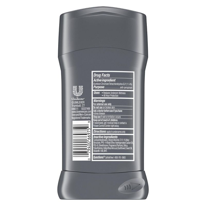 Dove Men+Care Stain Defense Fresh 48-Hour Antiperspirant & Deodorant Stick - 2.7oz