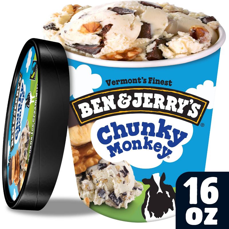 Ben & Jerry's Chunky Monkey Ice Cream - 16oz