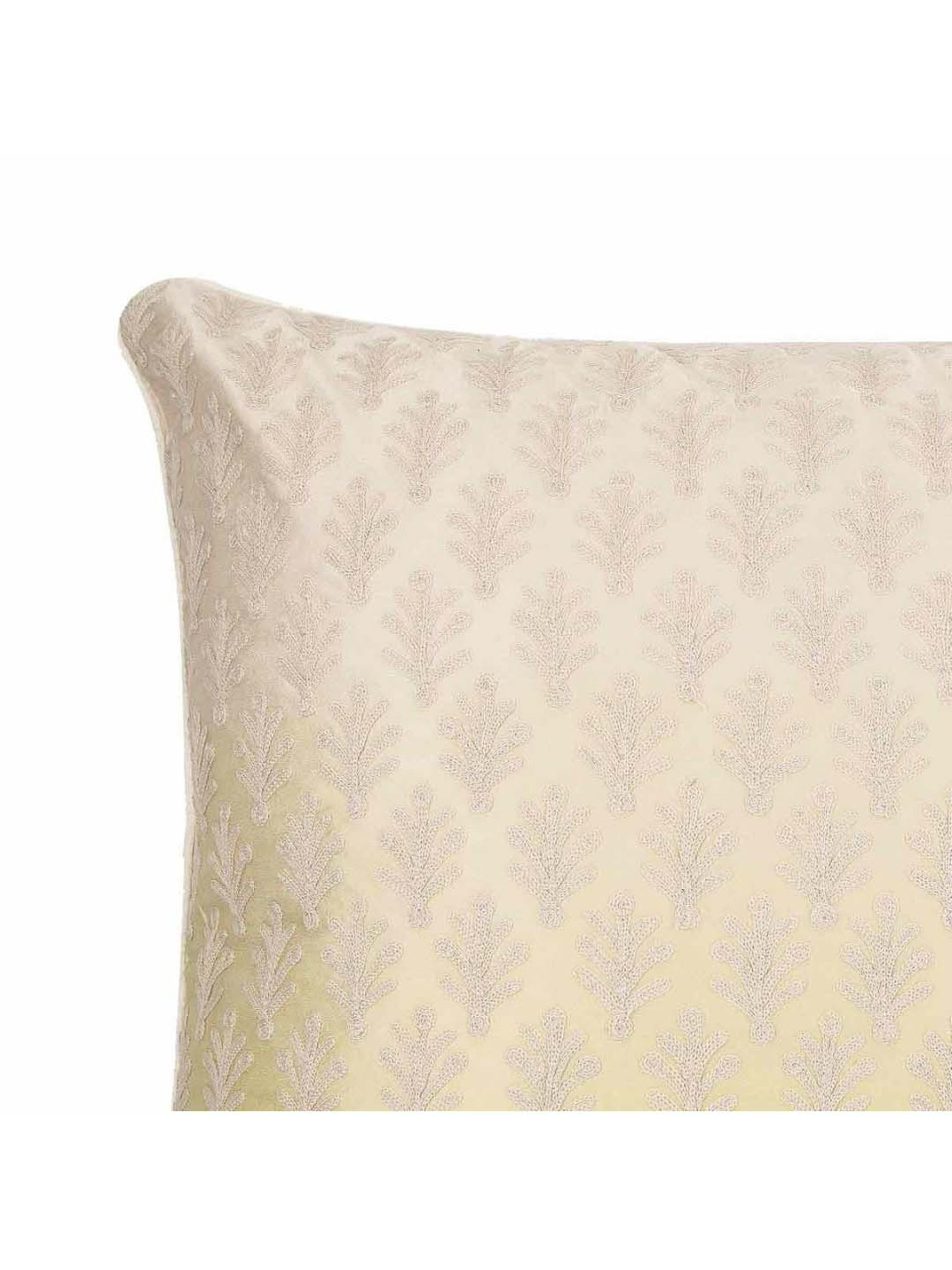 Home4U Beige Fabric Large Cushion Cover - Set of 1