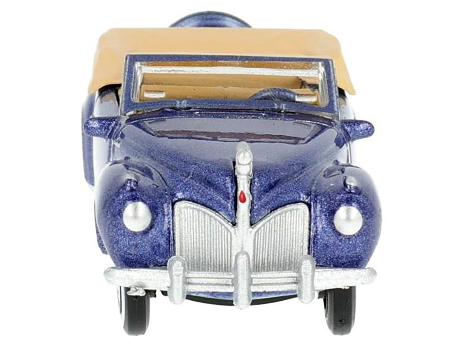 1954 Lincoln Capri "Christmas Hot Rod 2024 Edition by Tim Sadchikov" #24 Blue Metallic with Christmas Graphics and Lincoln Capri Tree Ornament Limited Edition to 9999 pieces Worldwide 1/64 Diecast Model Car by Mini GT