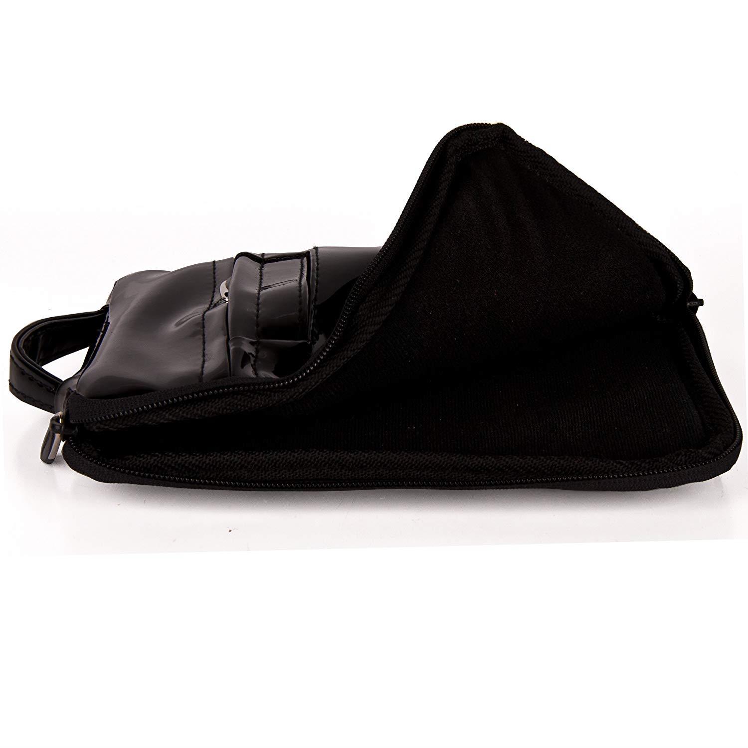 VanGoddy Glossed Black Padded Tablet Sleeve Carrying Case with Wireless Headphones for Kobo Aura Edition 2, H2O Edition 2, H2O. Clara HD