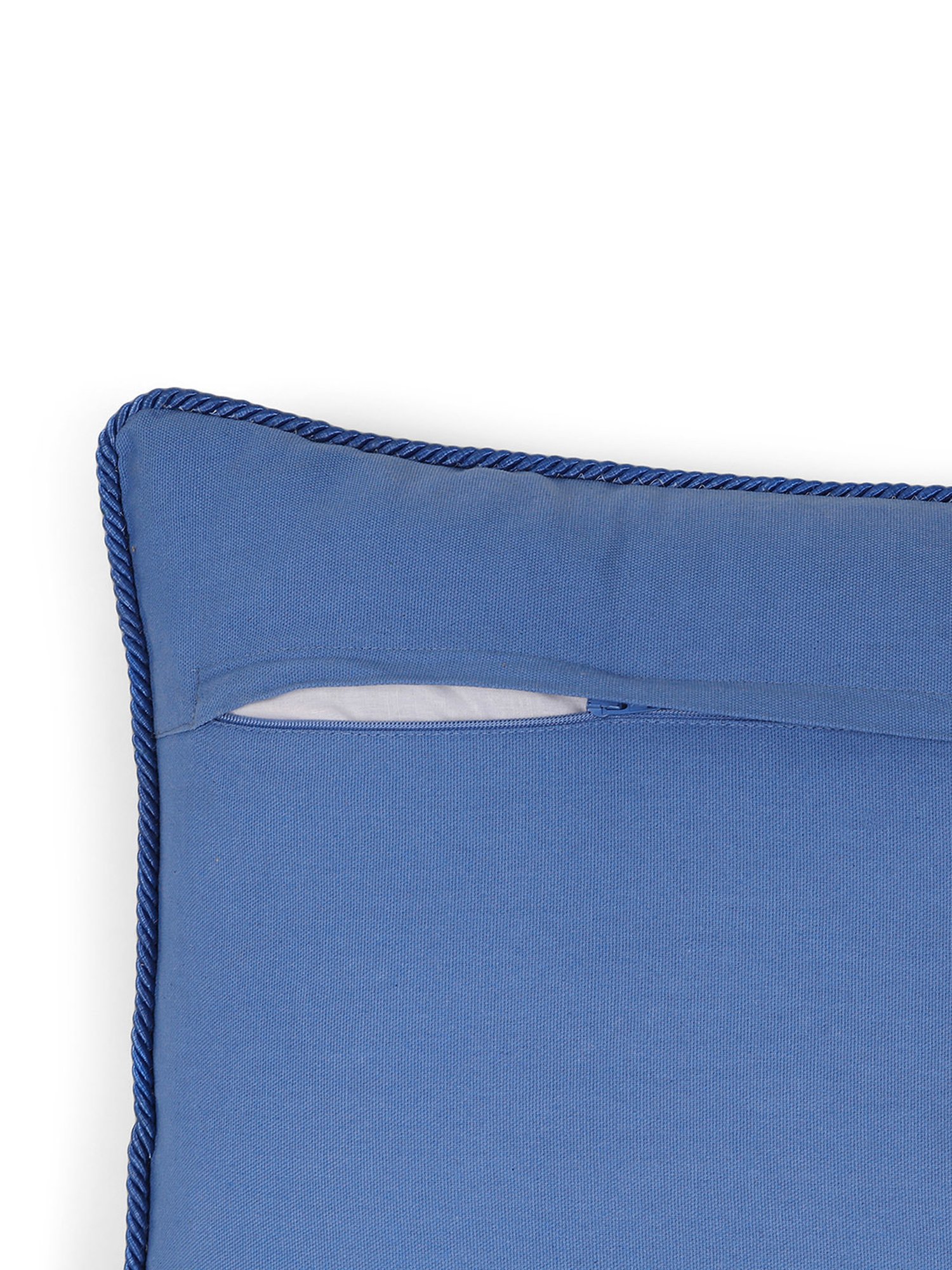 Pure Home and Living Green Linen Embroidery Cushion Covers