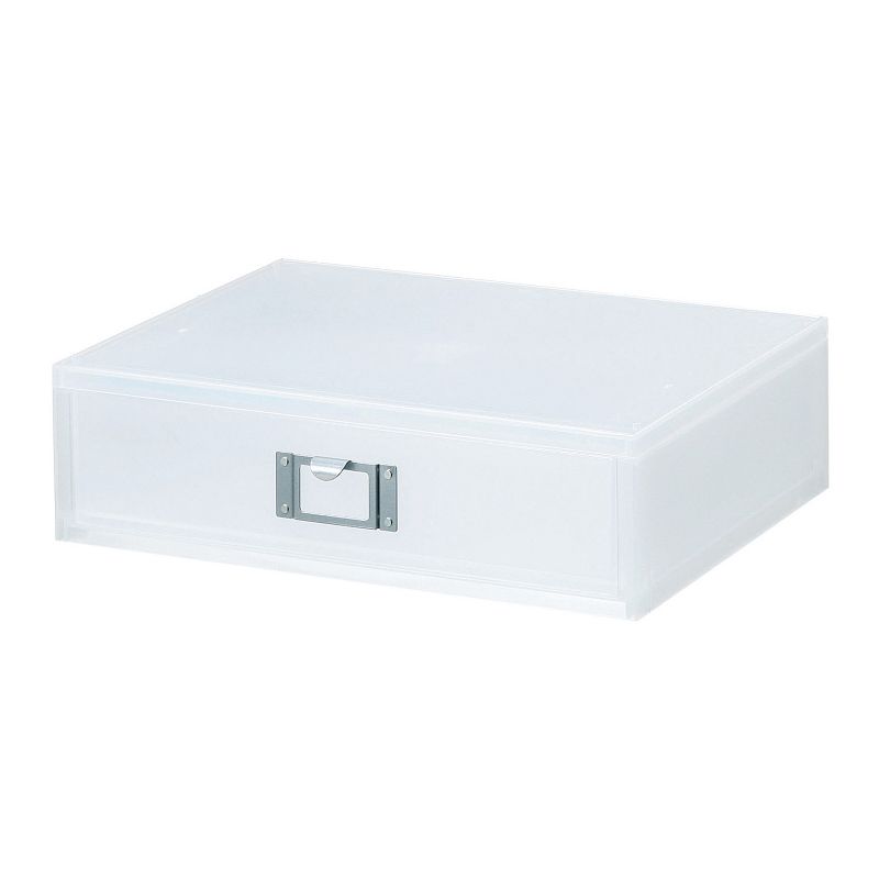 Like-It Versatile Universal Home Office Stackable Storage Drawer Organizer Storage Solution, White (2 Pack)