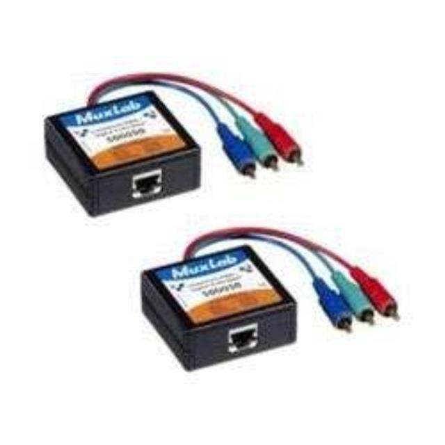 MuxLab - 500050-2PK - MuxLab Component Video/Digital Audio Balun 2-Pack - Component Video In - Network (RJ-45)