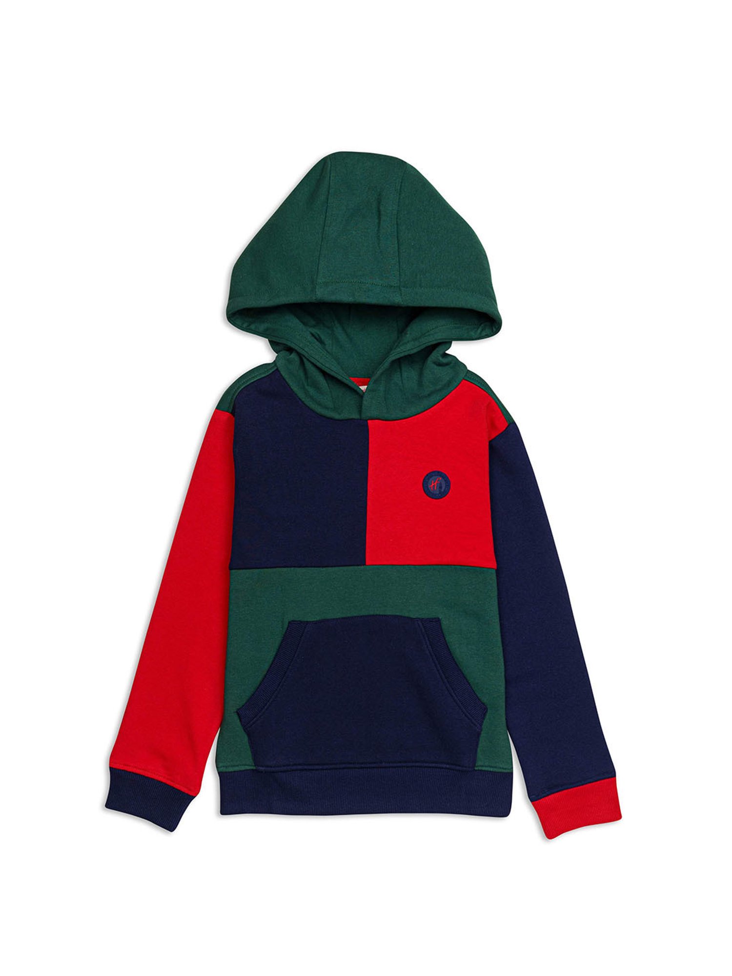 H by Hamleys Boys Multicolor Color Blocked Full Sleeves Sweatshirt