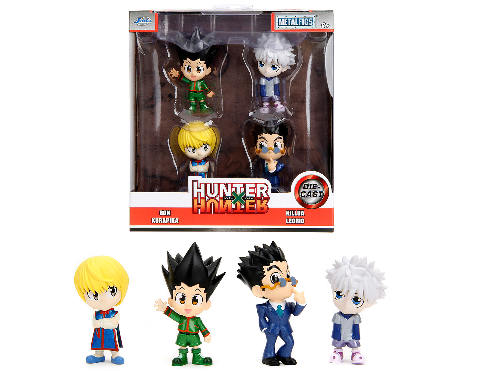 Set of 4 Diecast Figures "Hunter &times; Hunter" (2011-2014) TV Series "Metalfigs" Series Diecast Models by Jada