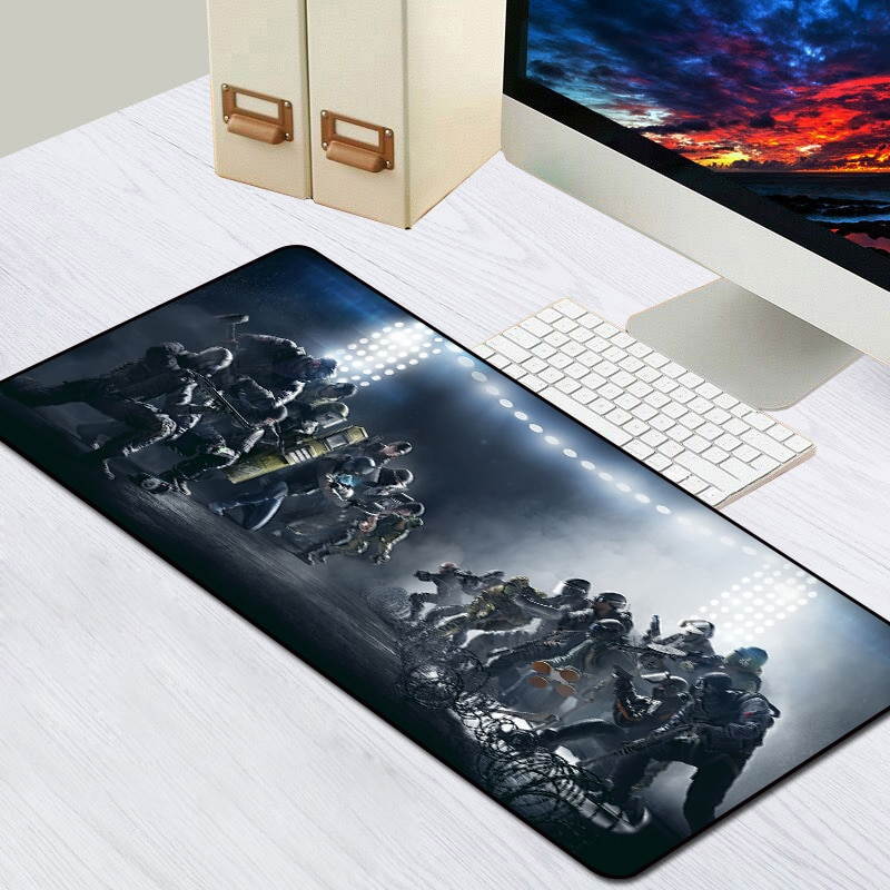 Sovawin Rainbow Six Siege Gaming Customized Mouse Pad 900x400mm Large Computer Mat XXL Rubber Lockedge For Desk Speed Mousepad
