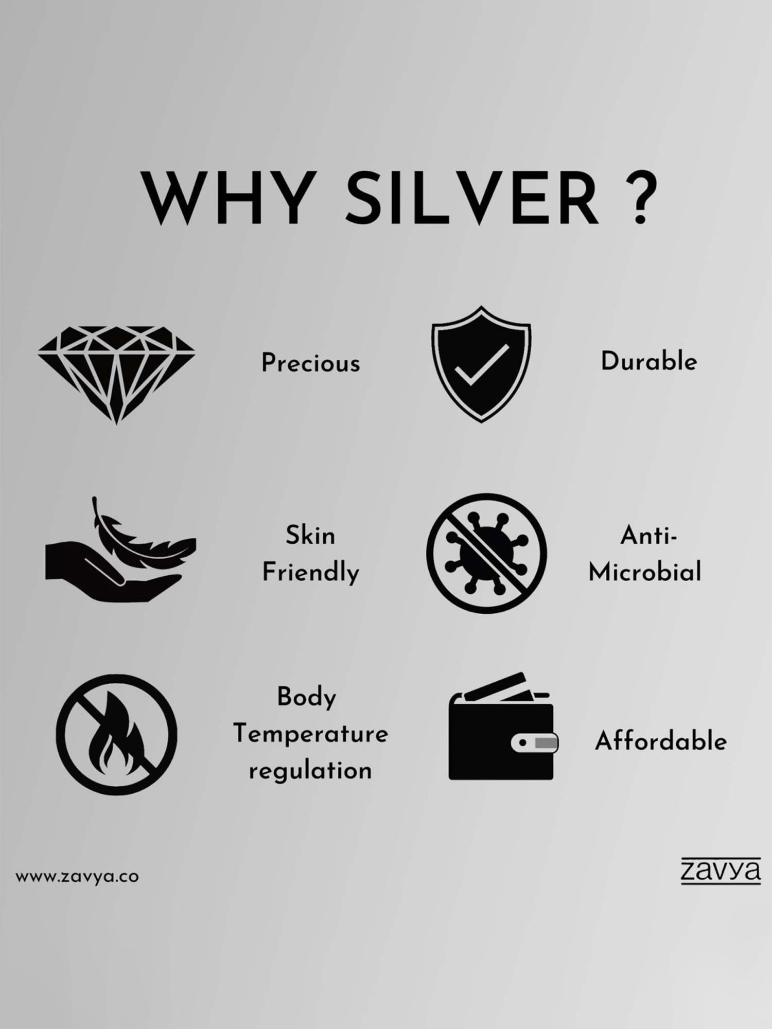 Zavya 92.5 Sterling Silver Earrings for Women