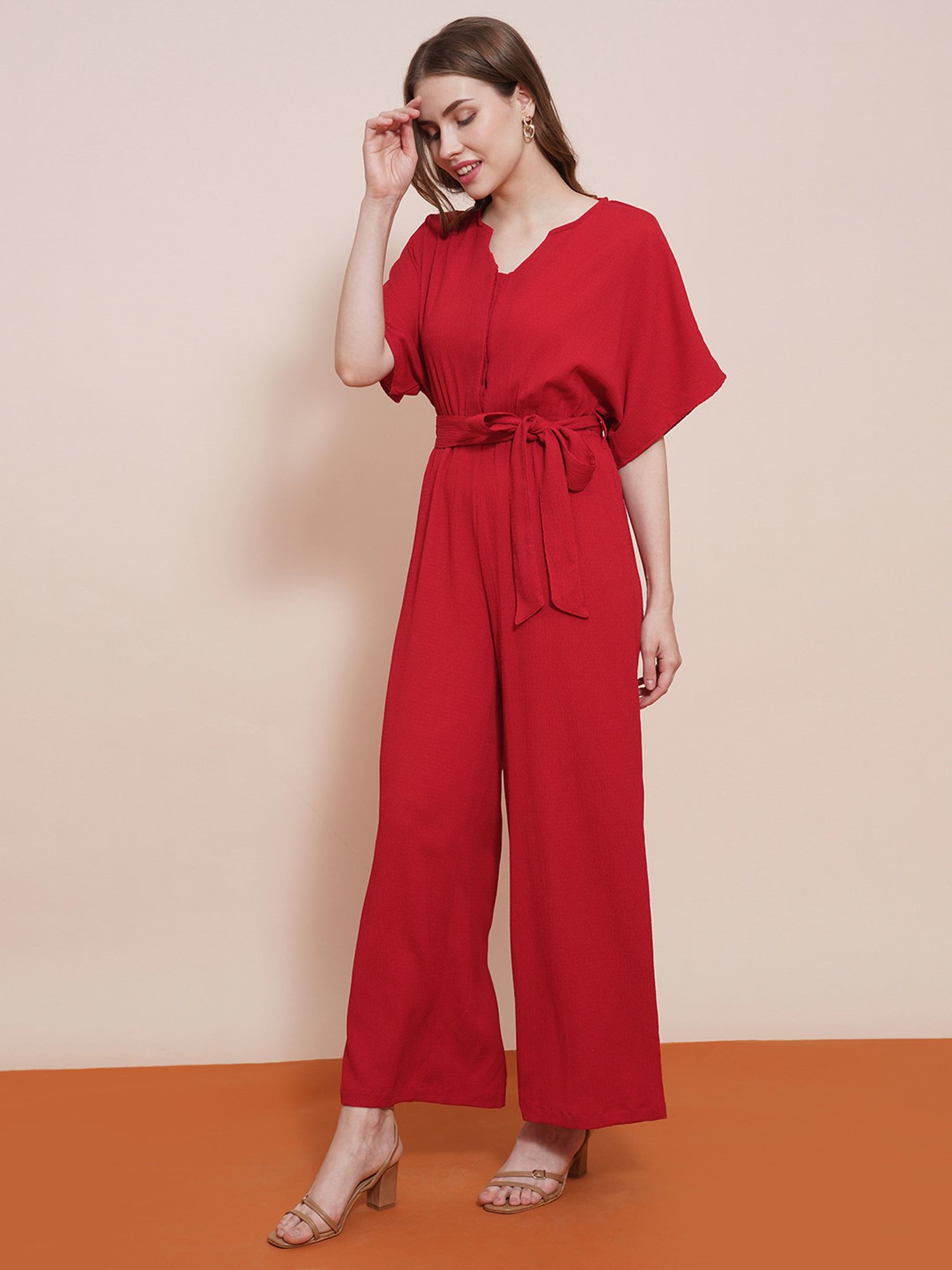 Globus Red Maxi Jumpsuit
