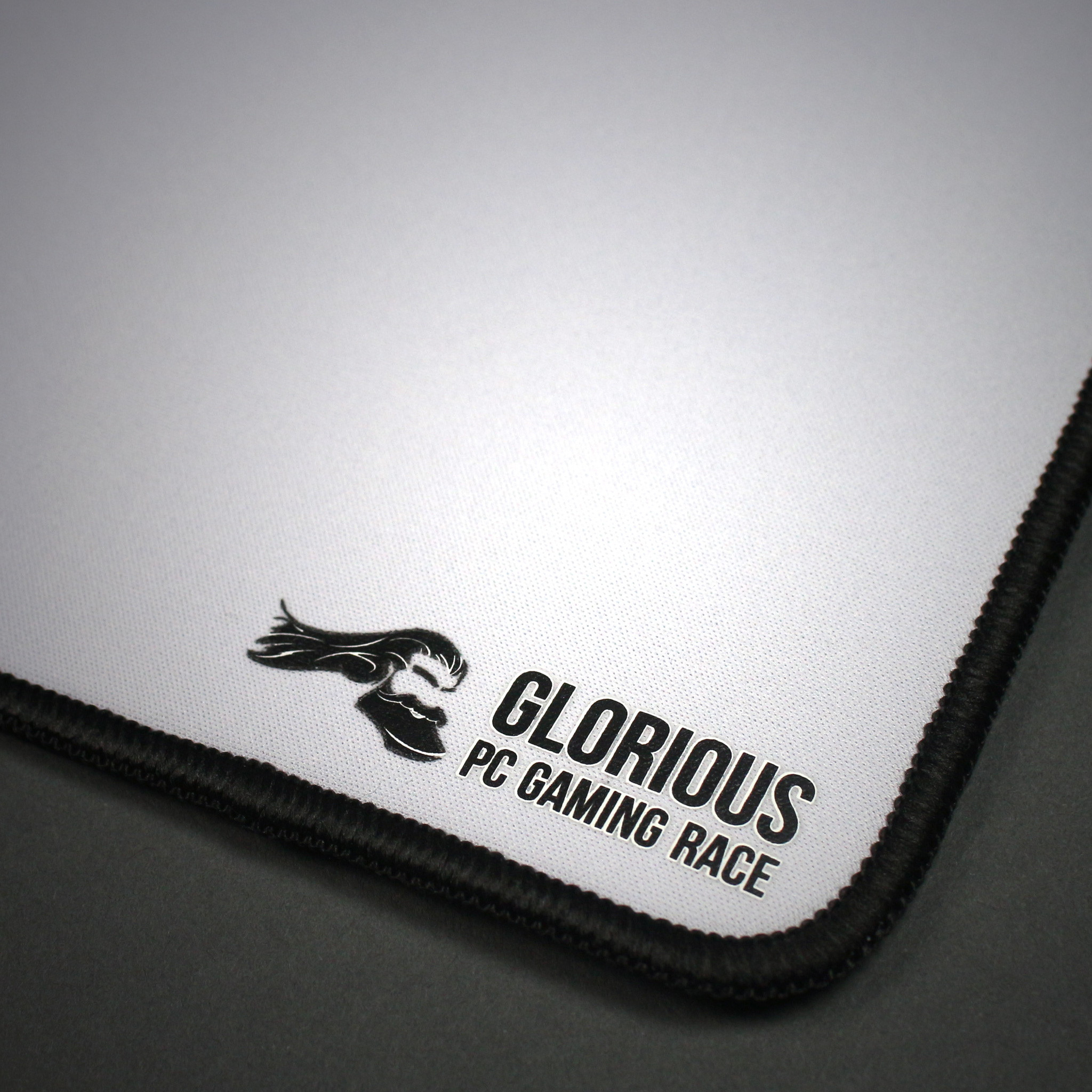 Glorious Large Gaming Mouse Mat / Pad - Stitched Edges, 2mm thick, Black Mousepad | 11"x13"x0.08" (G-L)