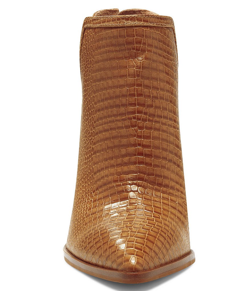 Vince Camuto Pentila Lizard Print Leather Booties