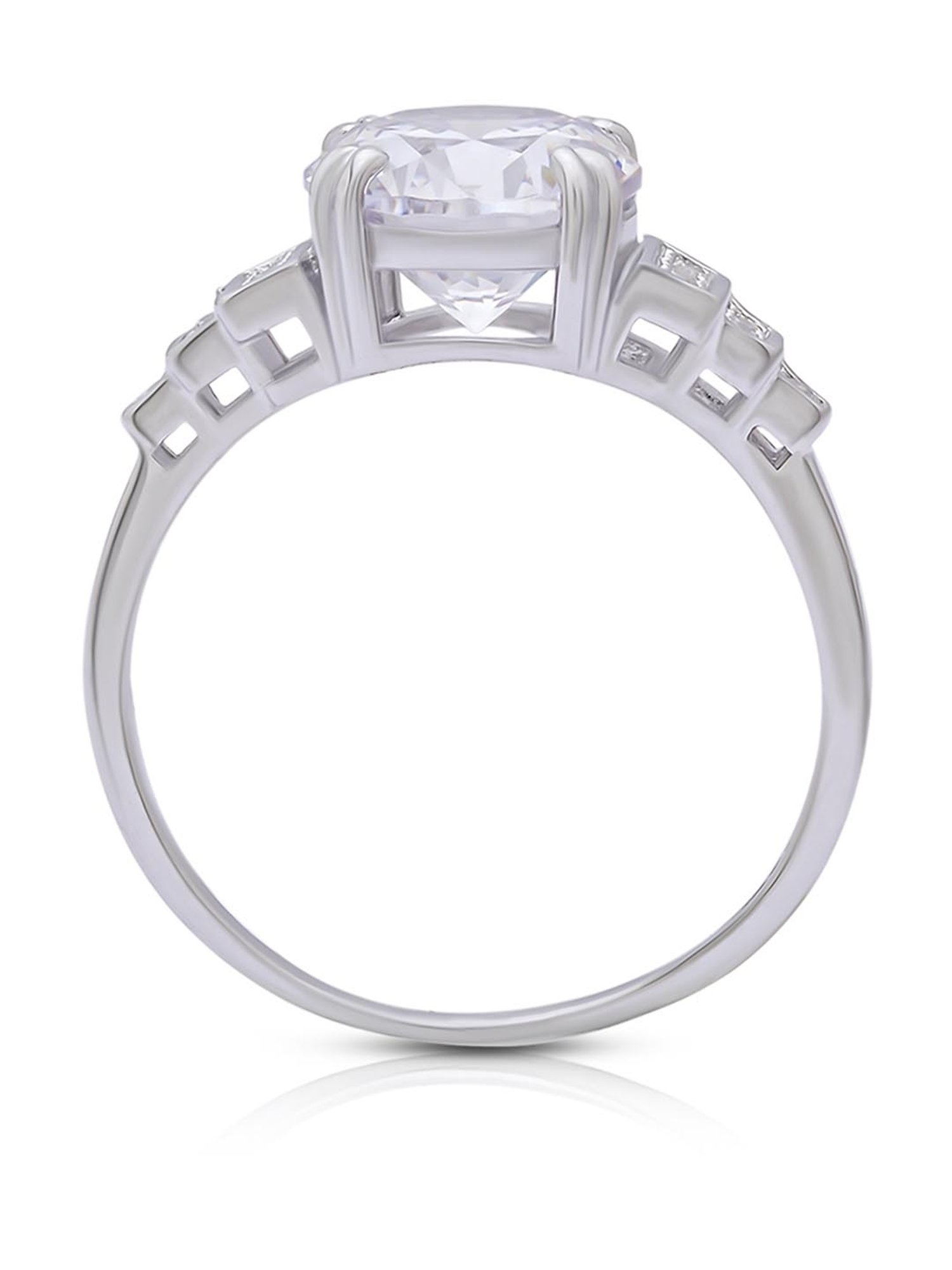 Anayra 92.5 Sterling Silver Sparkling Ring for Women